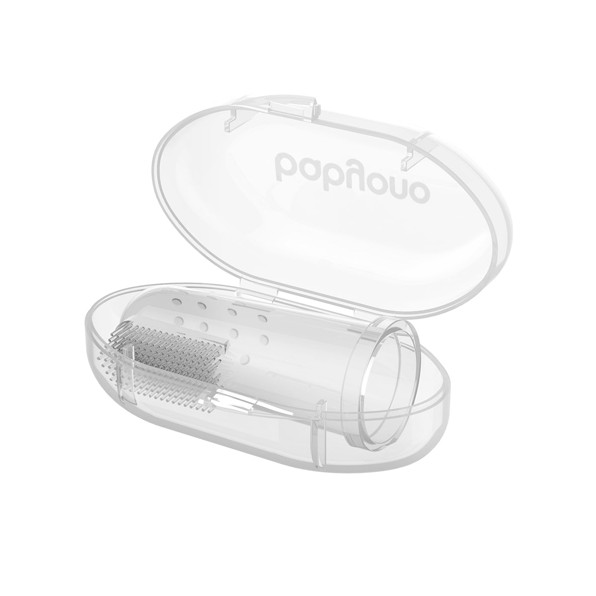 Cepillo Dedal De Silicona Con Estuche Transparente_1