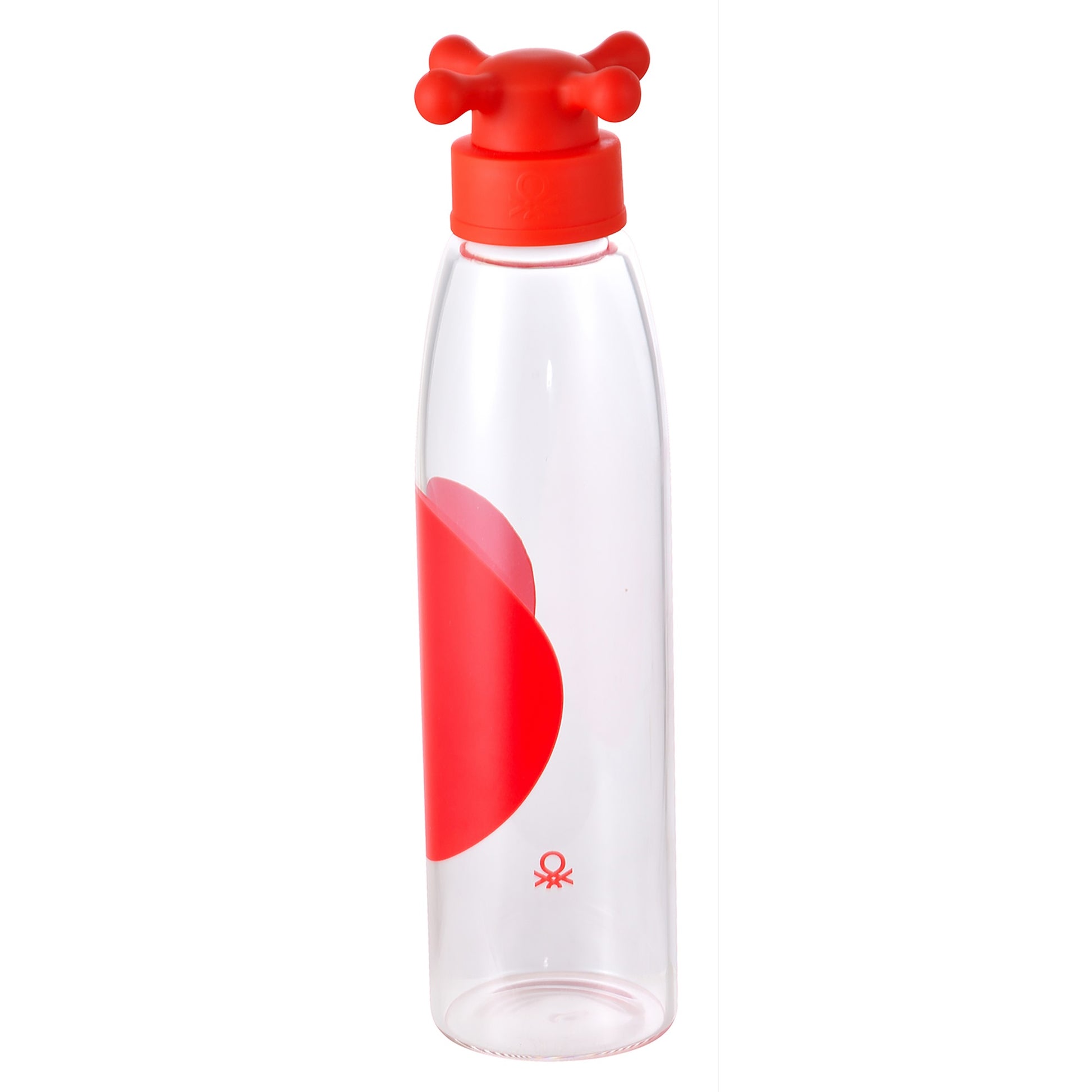 Botella De Agua 500ml Borosilicato Tapa Rojo De Grifo_1