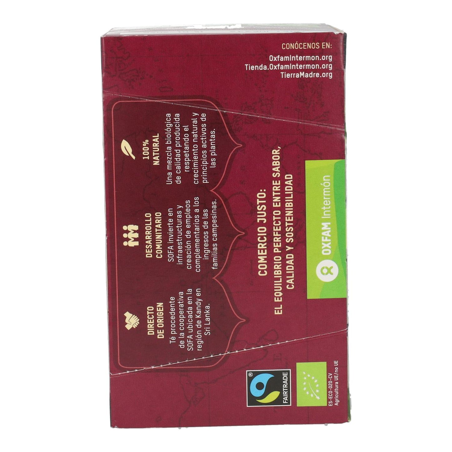 Chá Preto Earl Grey Biológico de Comércio Justo Tierra Madre Oxfam Intermón 40 g