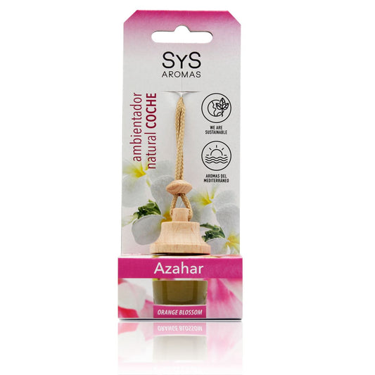 Ambientador Coche Azahar SYS Aromas Style 7 ml | Aroma Floral Natural | Frescor Duradero | Bienestar en Ruta_0