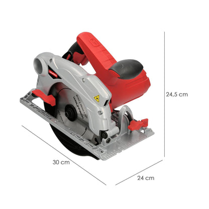 Sierra Circular 1300 Watt. Con Laser Disco 185 Mm. 4.700 Rpm Corte Inglete Regulador De Profundidad. Ingletadora, Sierra Madera_1