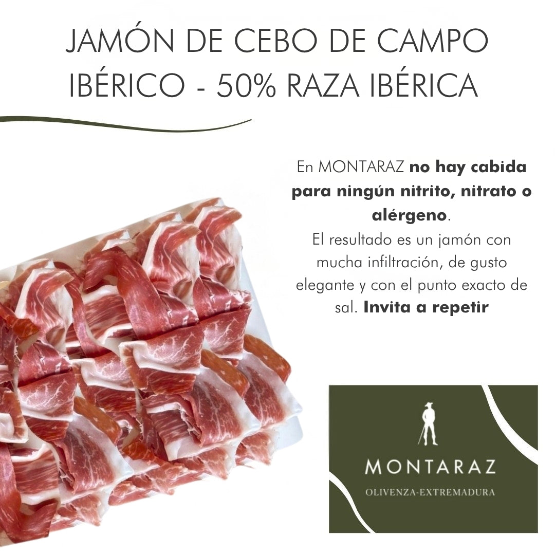 Caja Regalo Gourmet | 7 Loncheados De Jamón De Cebo De Campo Ibérico 50% Raza Ibérica Envasados Al Vacío 700g_1