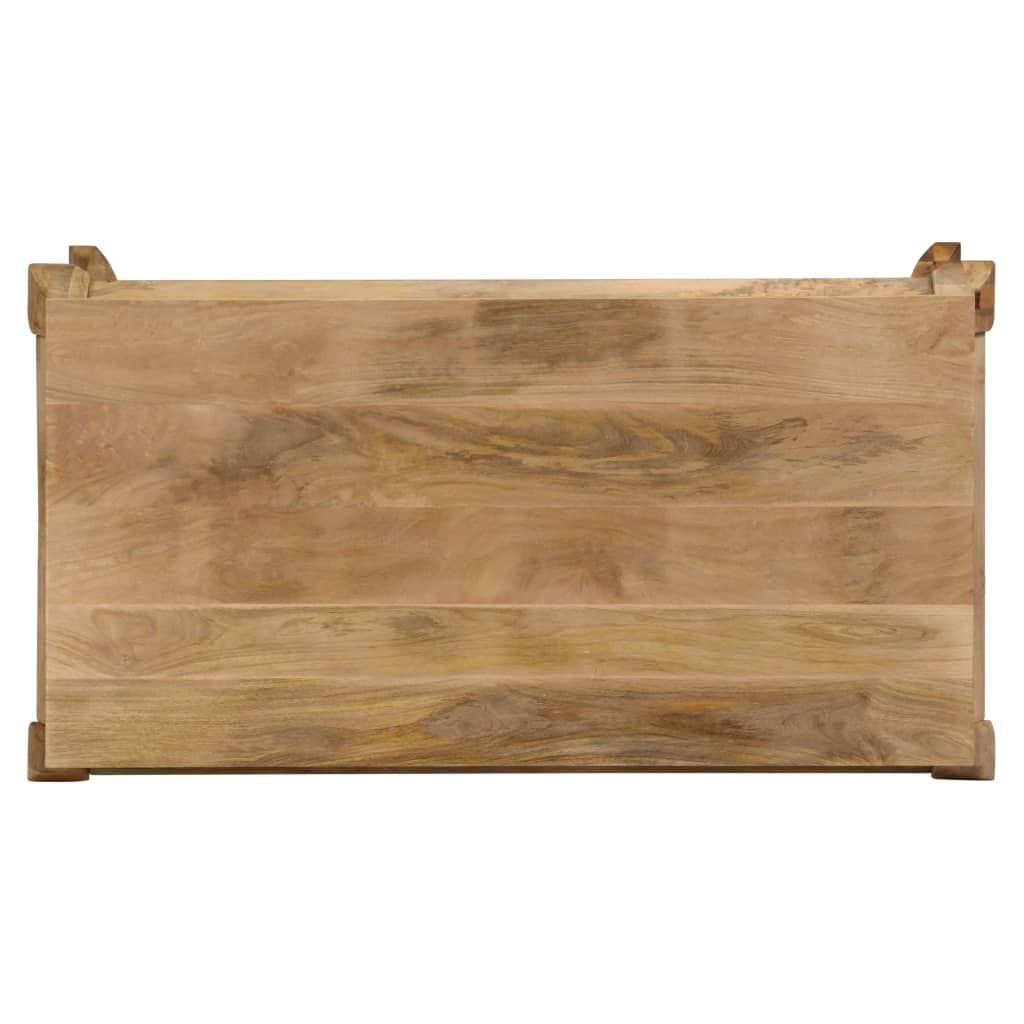 Mesa De Comedor De Madera Maciza De Mango 118x60x76 Cm_2