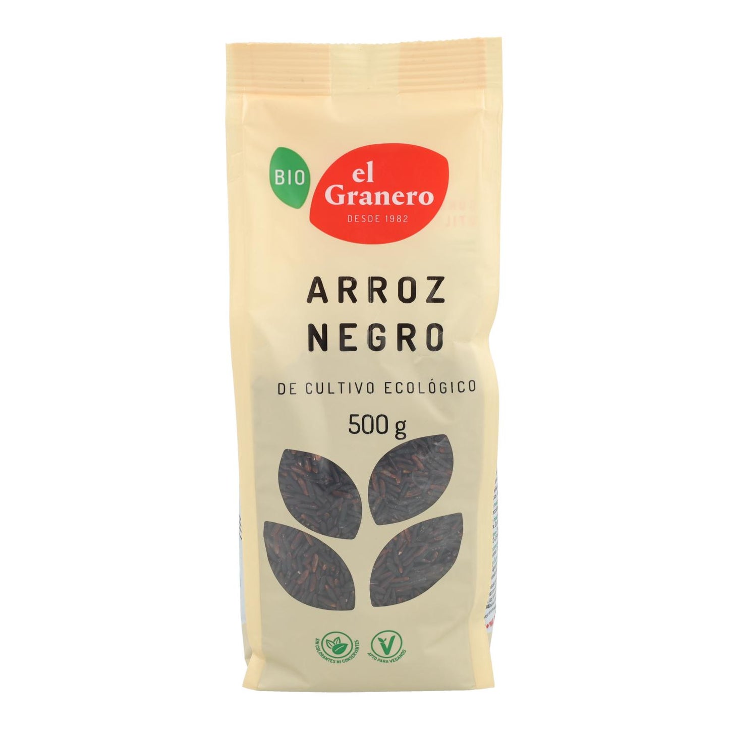 Arroz Preto Biológico El Granero, 500 g 