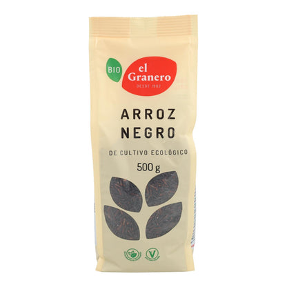 Arroz Preto Biológico El Granero, 500 g 