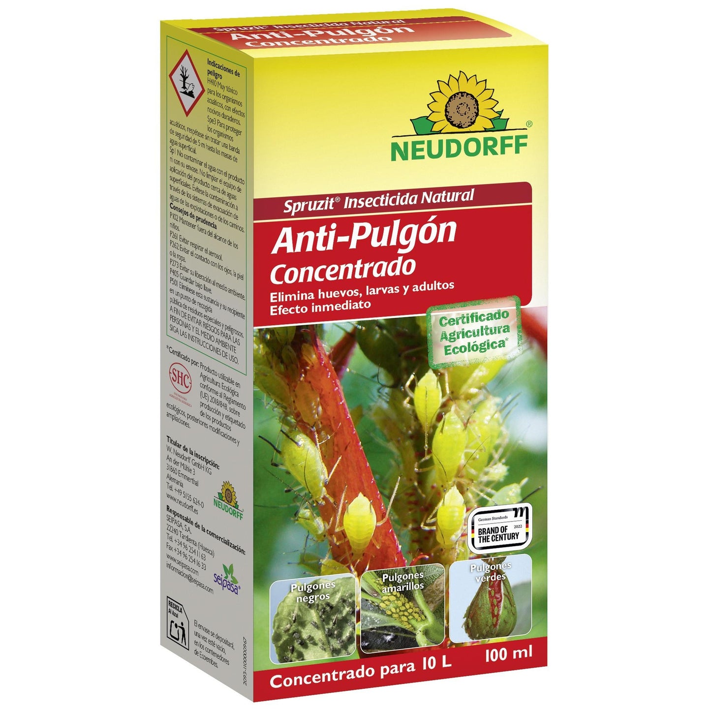 Inseticida Anti-pulgão Ecológico Neudorff Concentrado 100 ml