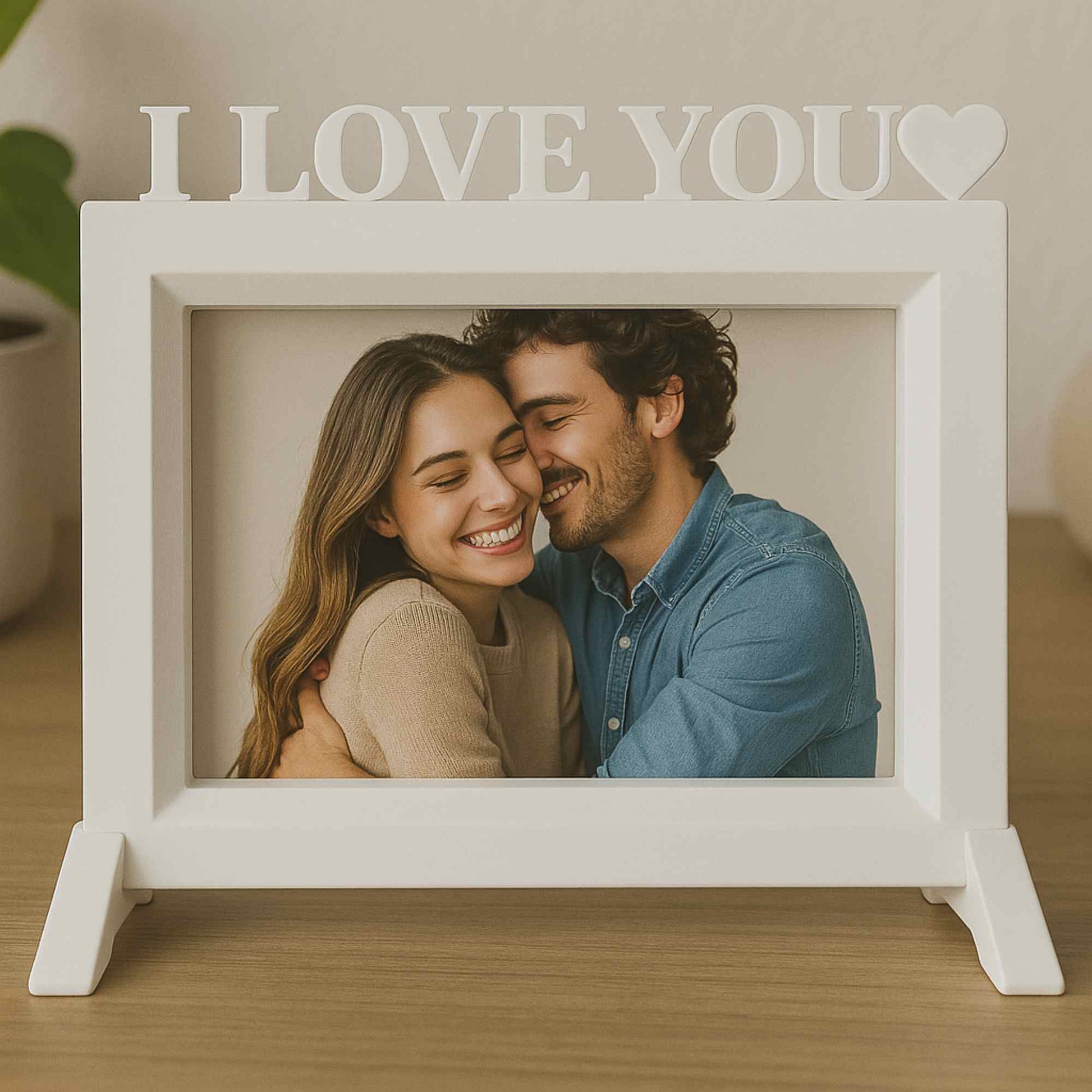 Wellhome - Marco I Love You Blanco 24x22,5 Cm Para Fotos 15x20 Cm_2