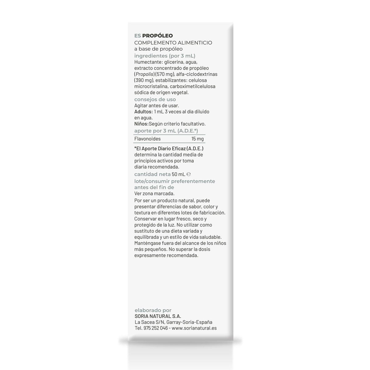 Embalagem 3x Extrato de Própolis XXI Soria Natural 50 ml