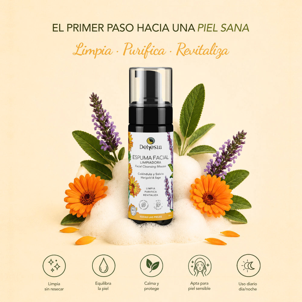 Espuma Limpiadora Facial Bio | Limpieza Diaria Pieles Sensibles_2