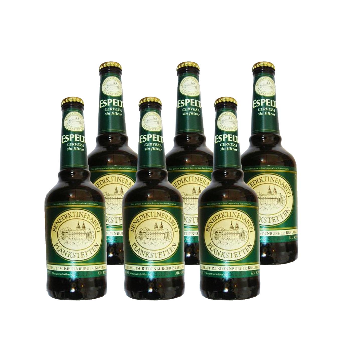 Embalagem de 6 cervejas de espelta B. Plankstetten, 33 cl