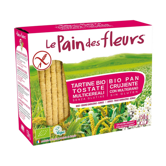 Tosta crocante multigrãos biológica Le pain des fleurs 150g