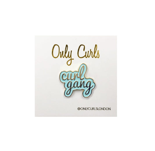 Only Curls Pin Badge - Curl Gang_0