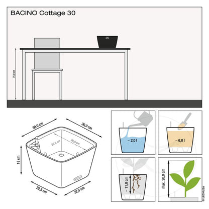 Lechuza Jardinera Bacino Cottage All-in-one Marrón Arena 30x30 Cm_5