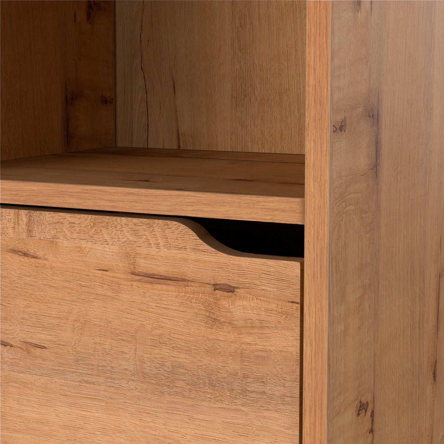 Columna De Baño, Mueble Auxiliar, Armario Alto Estilo Moderno 150x36,5x30 Cm Espacio Almacenaje, Briebe, Aura, Madera_4