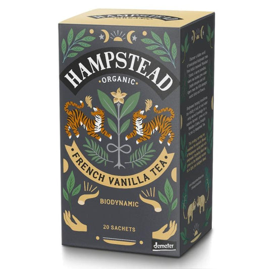 Chá preto de baunilha francesa Hampstead, 20 saquetas