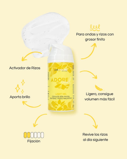 Gel Fijador Para Pelo Fino, Ligero Y Volumen Fácil Brave Curl Gel 500 Ml Bio Sakure_2