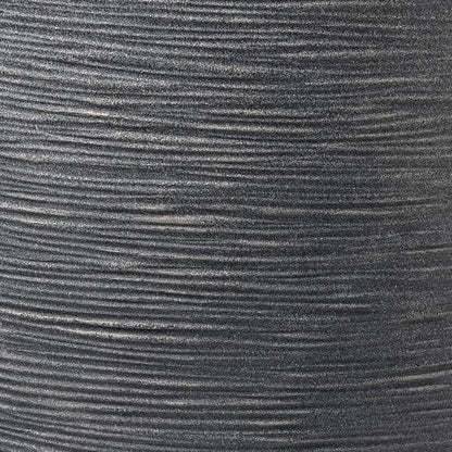 Capi Macetero Bajo Elegante Waste Rib Gris 34x46 Cm_2