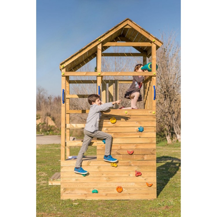 Parque Infantil Masgames Teide Xl Con Escalera De Mono Y Columpio Individual._3