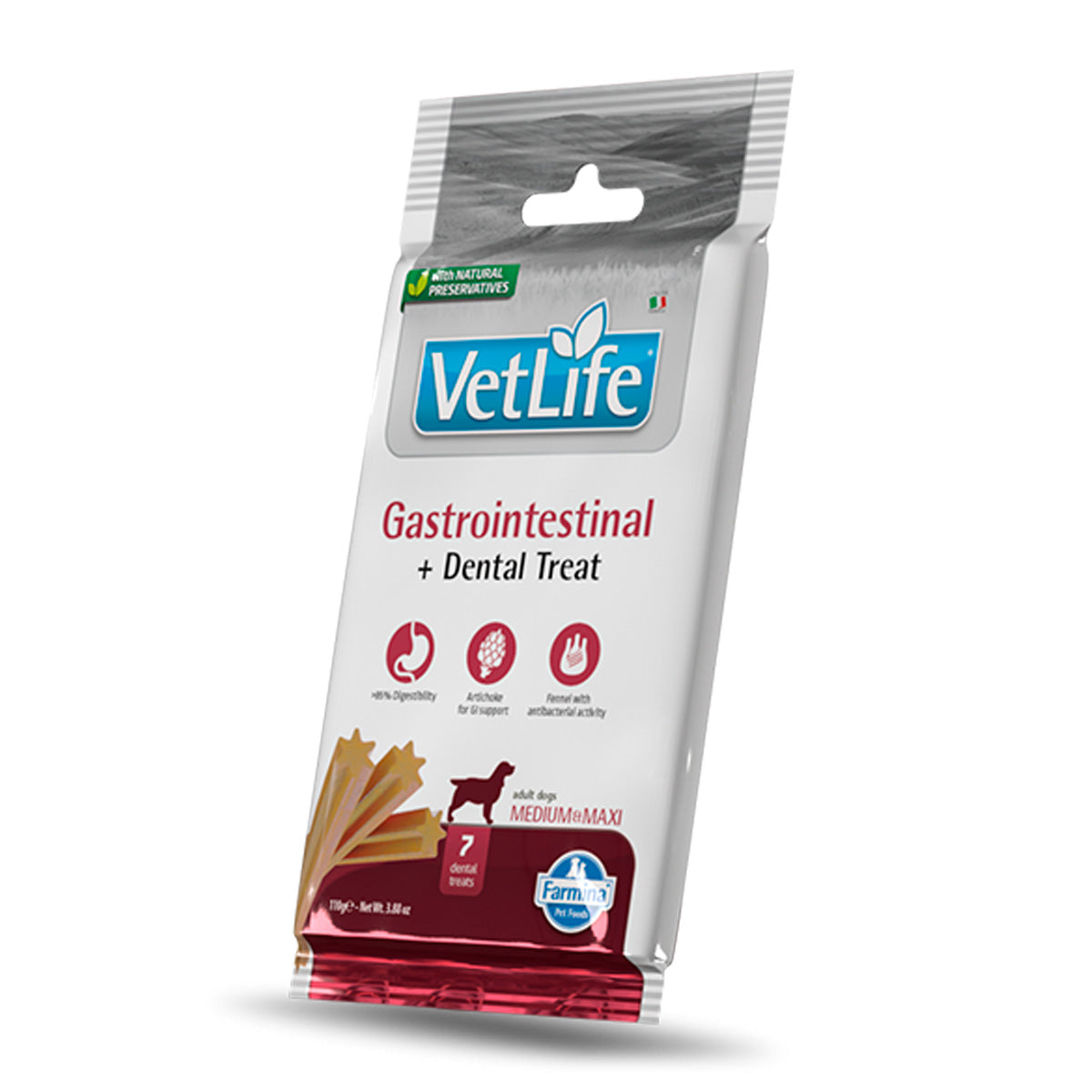 Tratamento gastrointestinal dentário Med/Max, Farmina