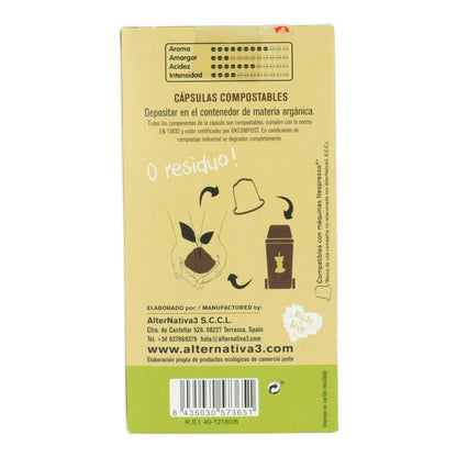 Cápsulas de café perfumadas alternativas, 10 unidades de 5,5 g