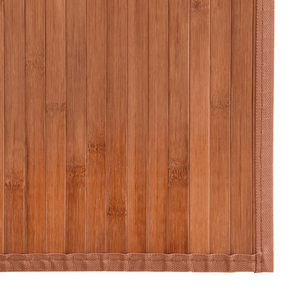 Alfombra Rectangular Bambú Marrón 100x1000 Cm / Vetonek_1