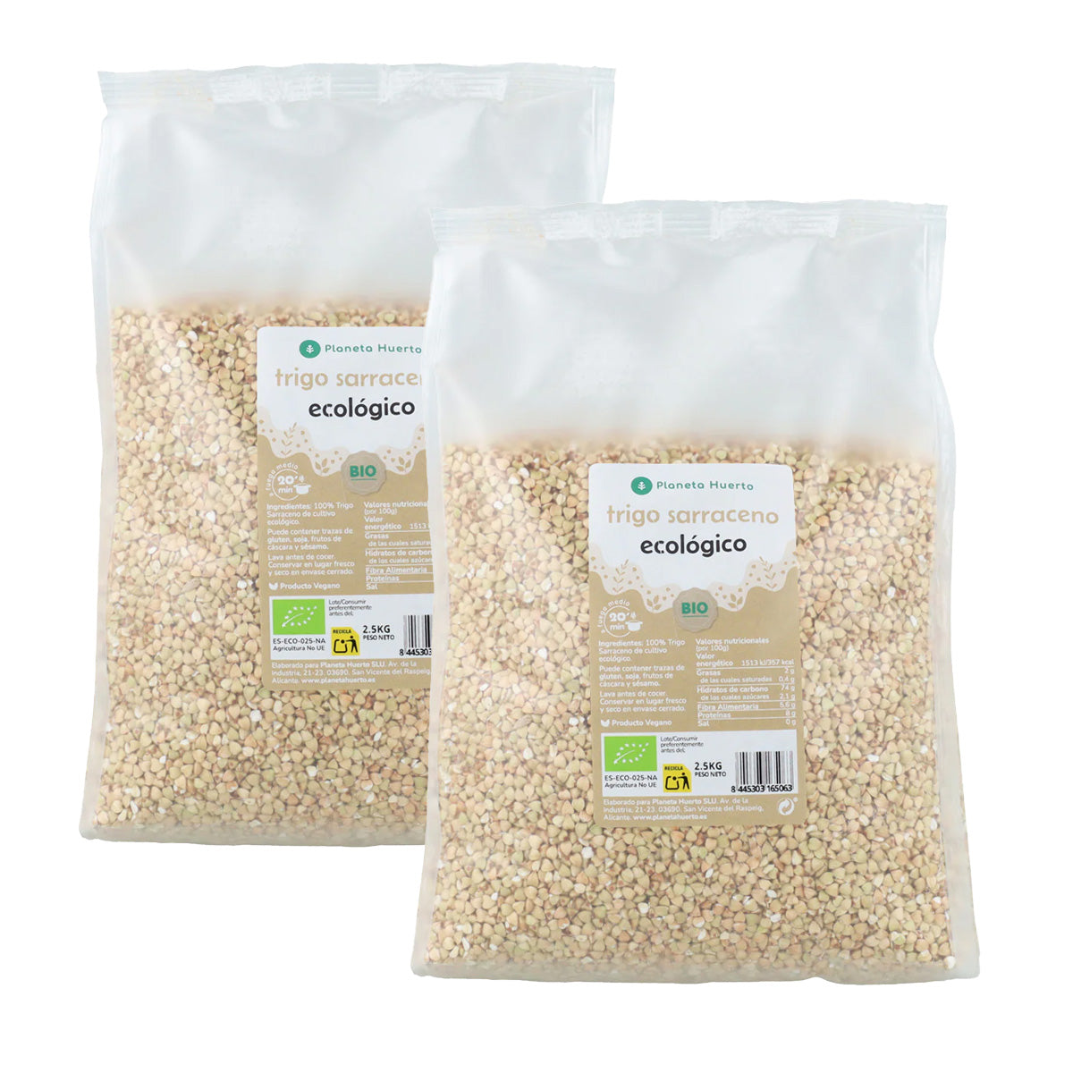 Pack 2x Trigo Sarraceno ECO Planeta Huerto 2,5 kg