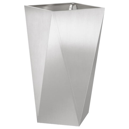 Jardinera Plateado 40 X 40 X 75 Cm Acero Inoxidable_0