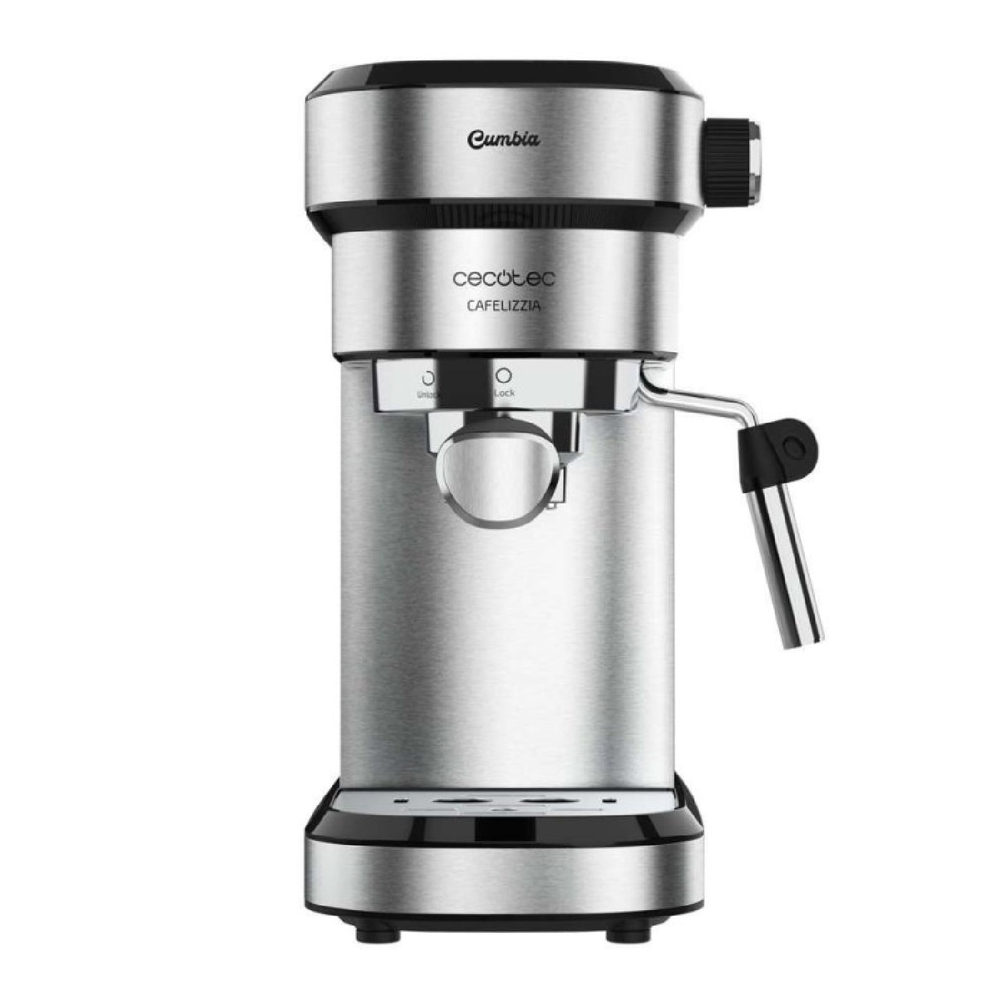 Cecotec Cafetera Express Con Doble Salida Cafelizzia Steel. 1350w Brazo Portafiltro Con Dos Filtros Vaporizador Orientab_1