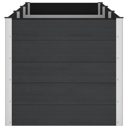 Arriate Elevado Negro 300 X 100 X 91 Cm Wpc Y Aluminio_3