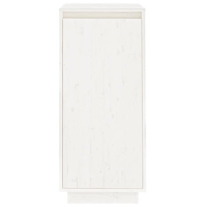 Armario Zapatero De Madera Maciza De Pino Blanco 35x35x80 Cm / Vetonek_4