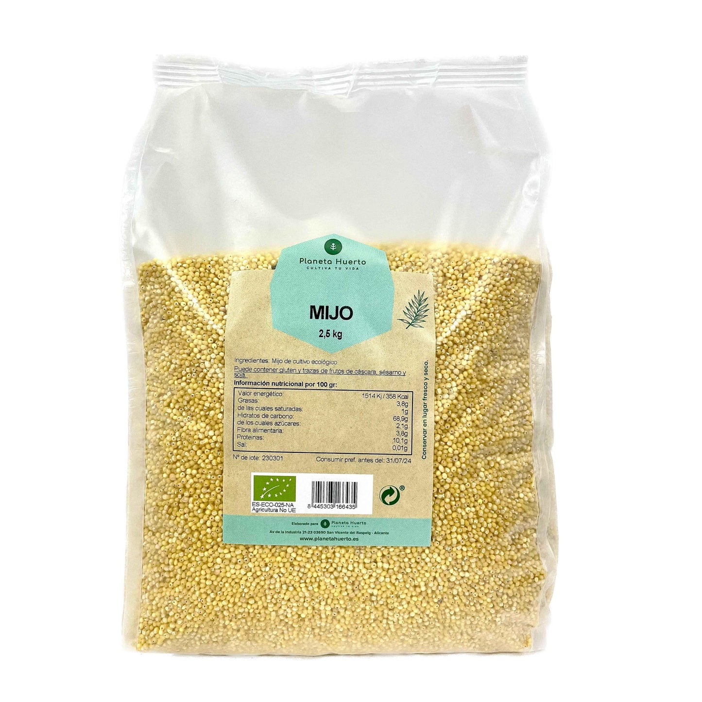 Milho descascado ECO Planeta Huerto 2,5 kg
