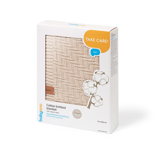 Manta De Algodón Orgánico Para Bebé 75x100 Cm Beige_0