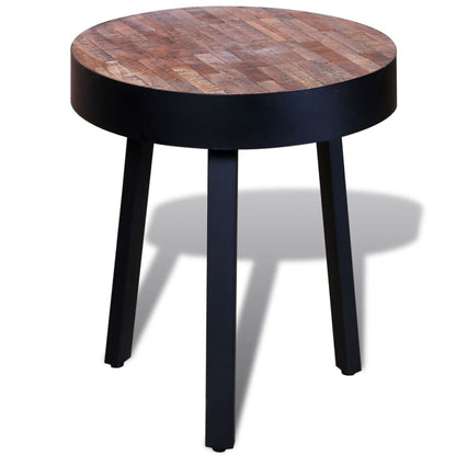 Mesita Redonda De Madera De Teca Reciclada_1