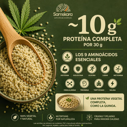 Semillas De Cáñamo Peladas Bio - 5kg | Superalimento Ecológico Vegano Para Batidos, Smoothies Y Zumos_4