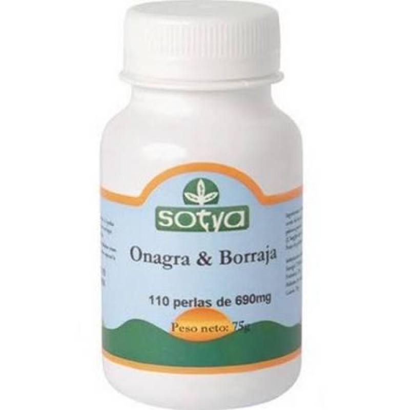 Onagra e borragem Sotya 110 pérolas 690mg
