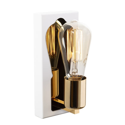 Aplique De Pared, Hierro , Blanco, 9x10x21, Casquillo 3 X E 27 Max 40 W