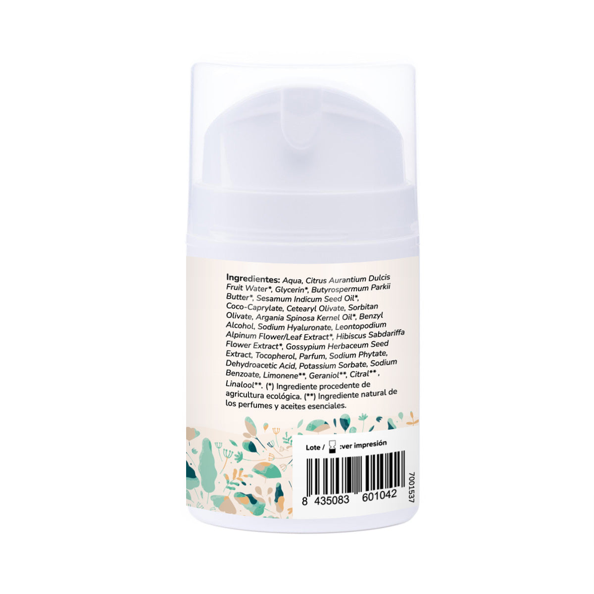 Planeta Huerto Hidratante Facial Argão e Algodão 50 ml