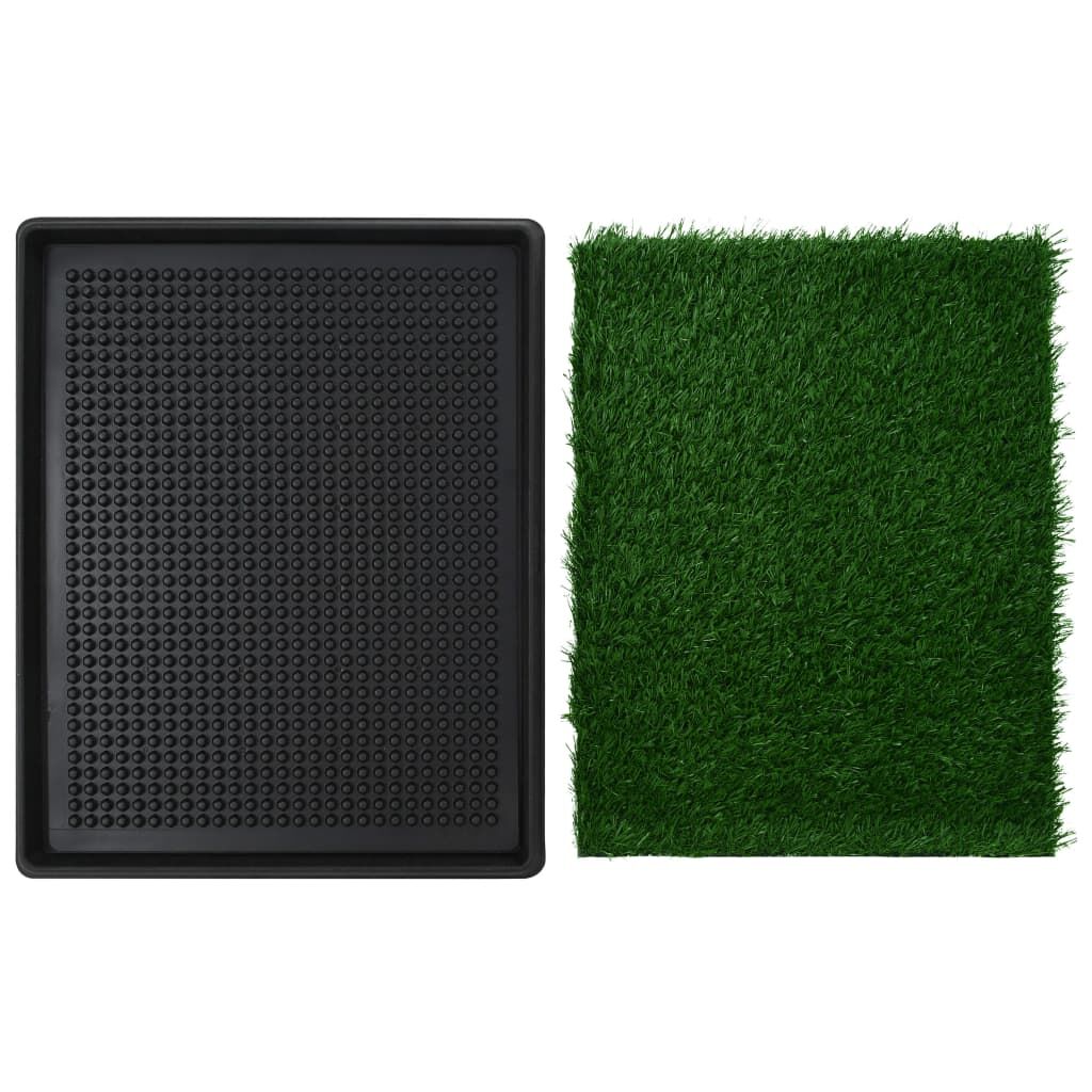 Vidaxl Inodoro Mascotas Con Bandeja Césped Artificial Verde 64x51x3 Cm_3