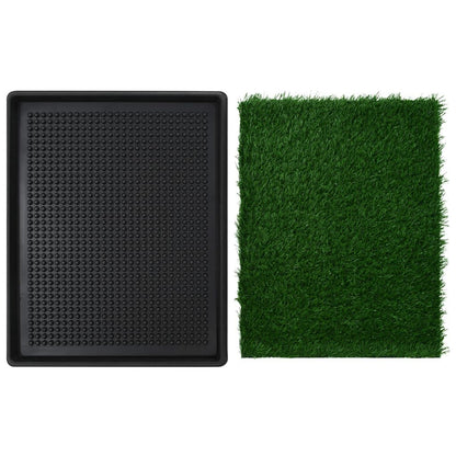 Vidaxl Inodoro Mascotas Con Bandeja Césped Artificial Verde 64x51x3 Cm_3