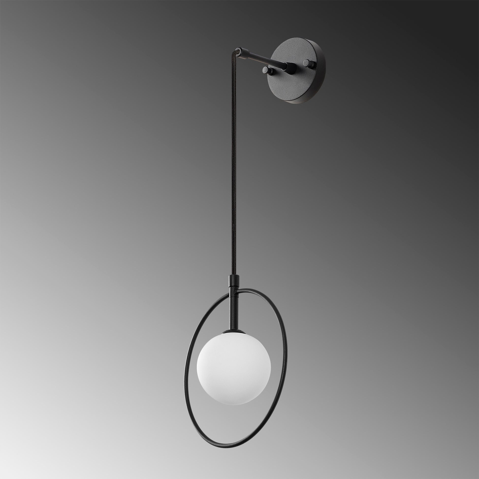 Aplique De Pared, Metal , Negro, 21x15x40, Casquillo G9 Max 10 W