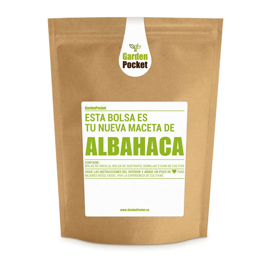 Kit de bolso para jardim de ervas: manjericão