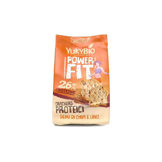 Bolacha proteica de chia e linhaça Yukybio 200g