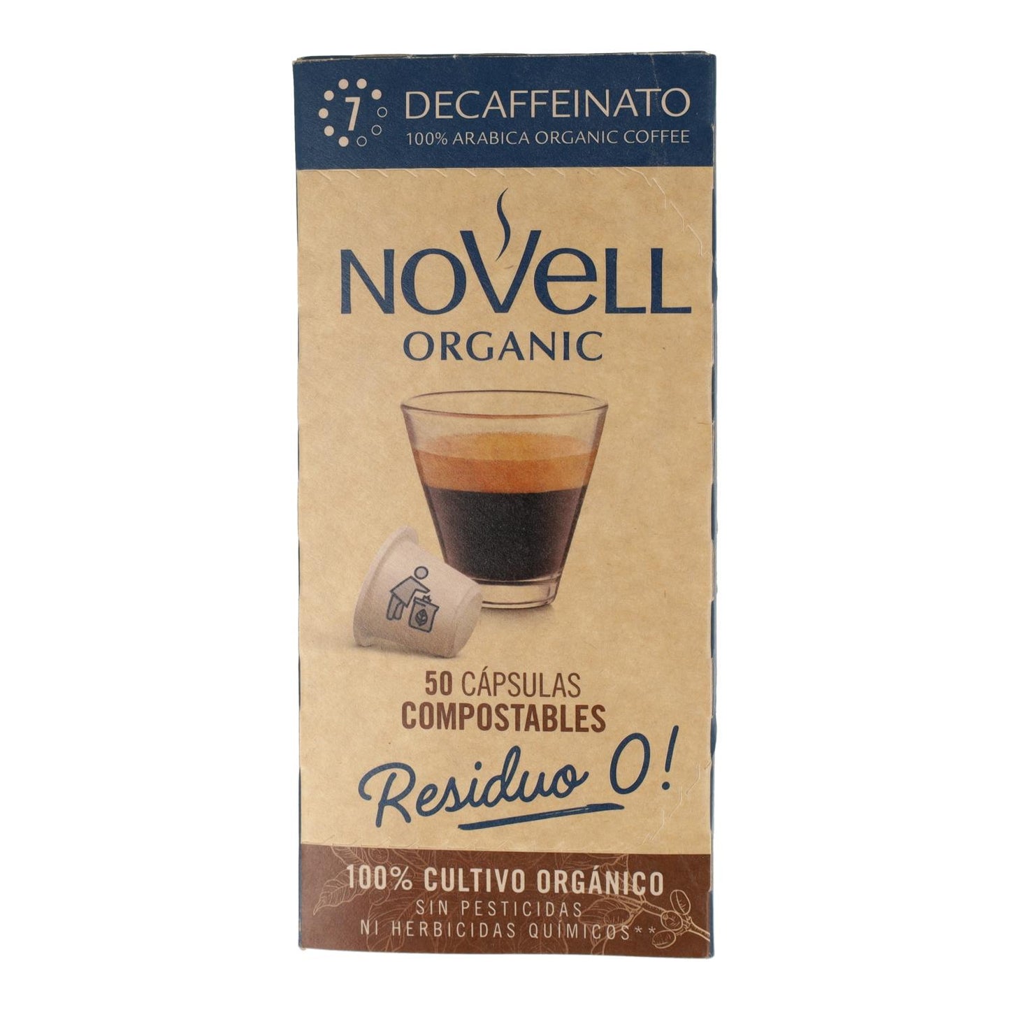 Cápsulas Compostáveis ​​​​Nespresso Descafeinado 50 cápsulas