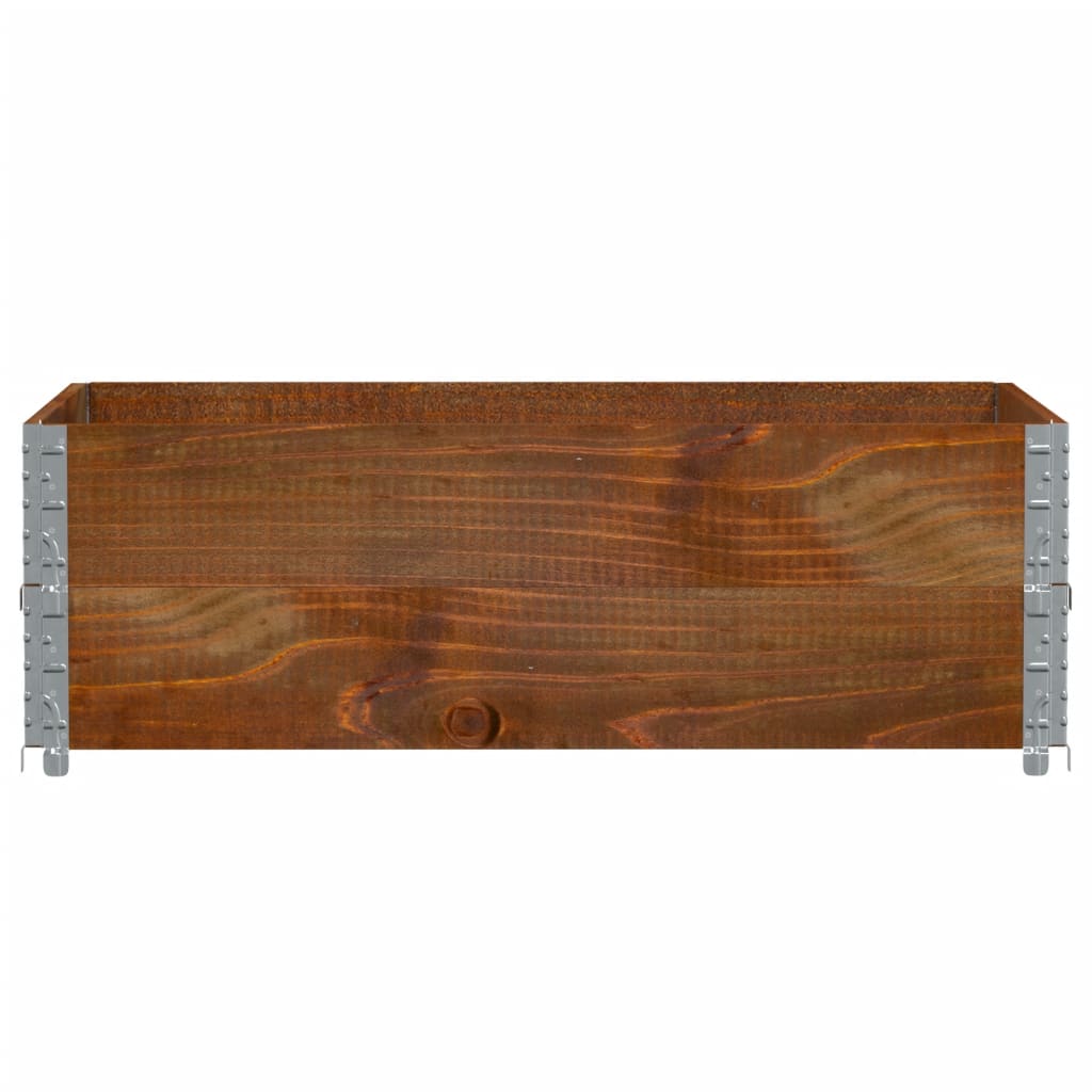 Jardinera De Madera Maciza De Pino Marrón 120x80 Cm_2