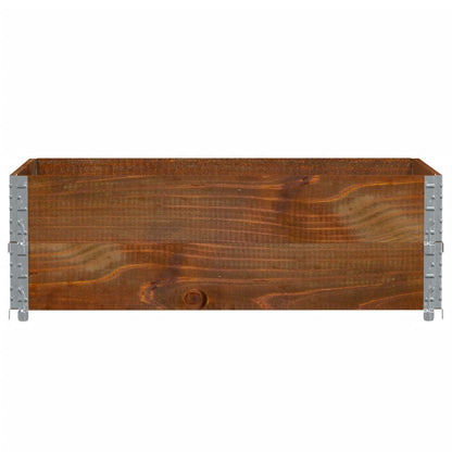 Jardinera De Madera Maciza De Pino Marrón 120x80 Cm_2