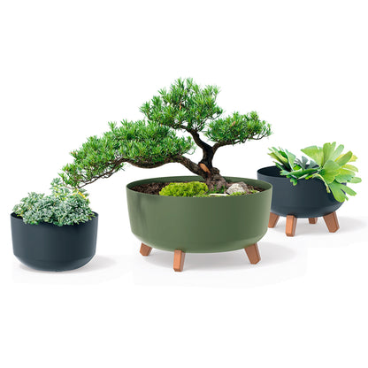 Macetero Color Blanco,sin Depósito , Colección Gracia De 39cm X 39cm X 25,7cm Cm, Capacidad De 21,5 L.