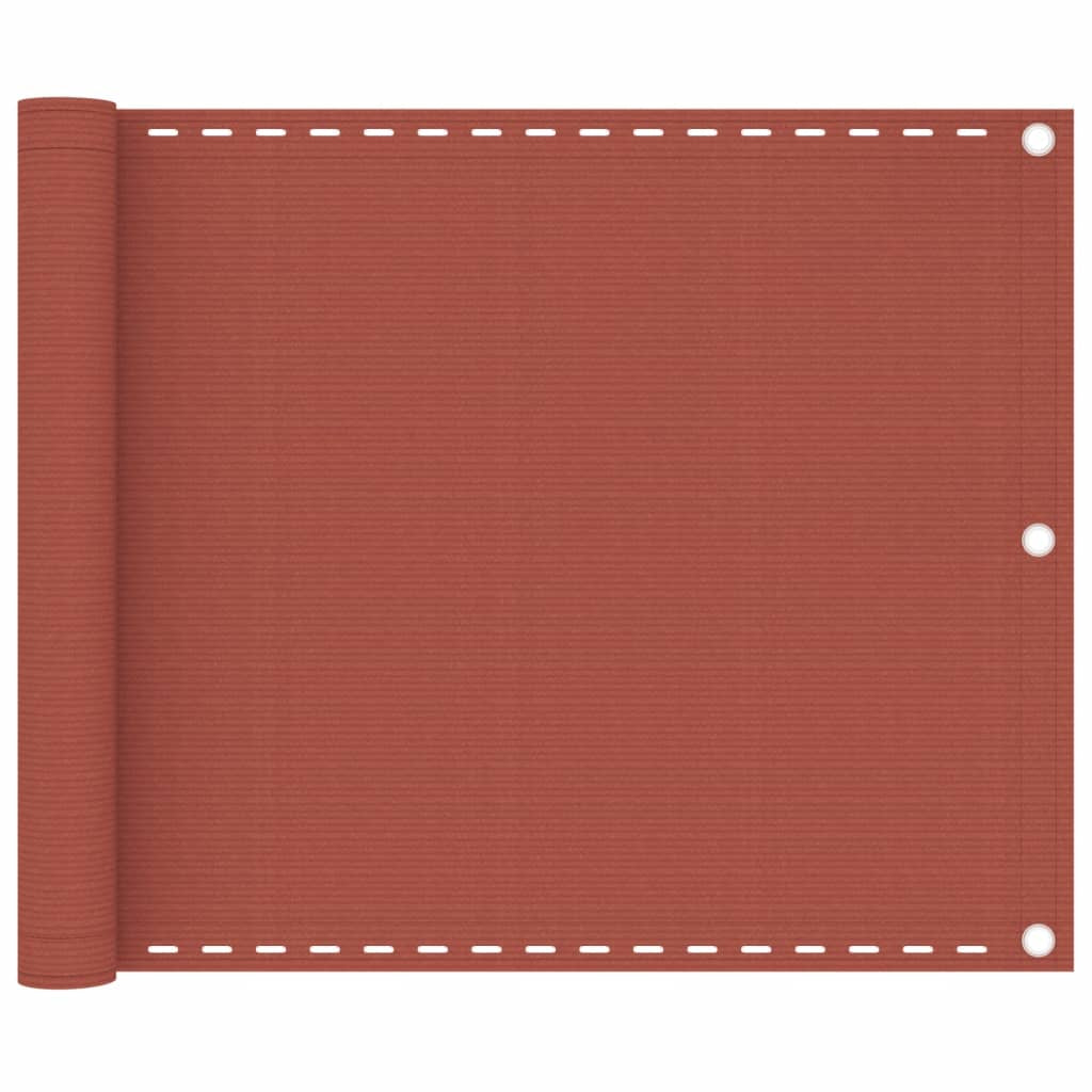 Vidaxl Toldo Para Balcón Hdpe Terracota 75x500 Cm_0