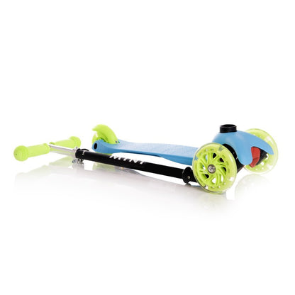 Patinete Infantil Con Luces En Las Ruedas Mini Blue Tracery_4