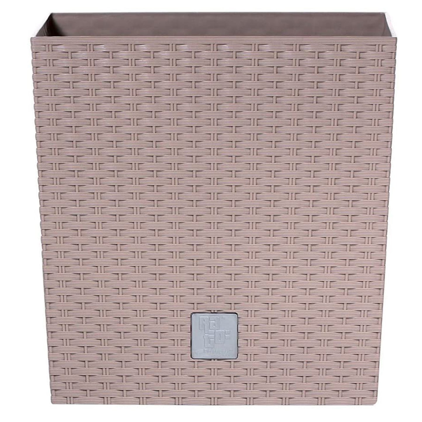 Maceta Rato 10 Litros Con Cubilete Para Plantar En Color Mocca 22,3 X 22,3 X 22,8 Cm.