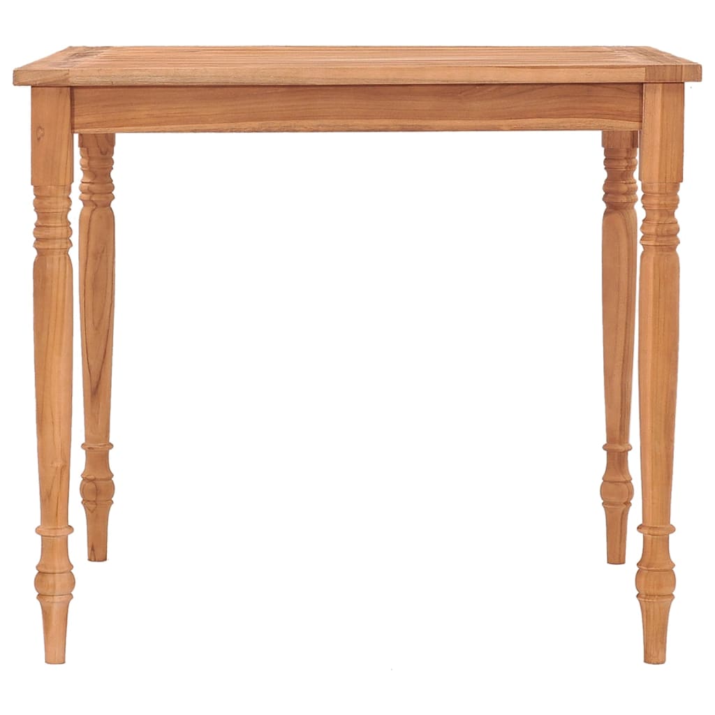 Mesa Batavia De Madera Maciza De Teca 85x85x75 Cm_0